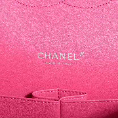 Chanel Lambskin Quilted Maxi Double Flap Dark Pink 7 of 10