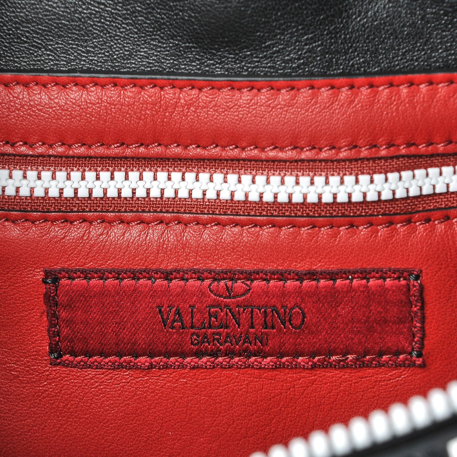 Valentino Garavani Lambskin Free Rockstud Spike Belt Bag Black 6 of 6