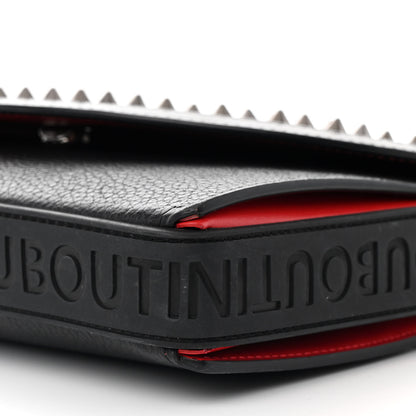 Christian Louboutin Calfskin Funky Spikes Wallet on Strap Black 10 of 20
