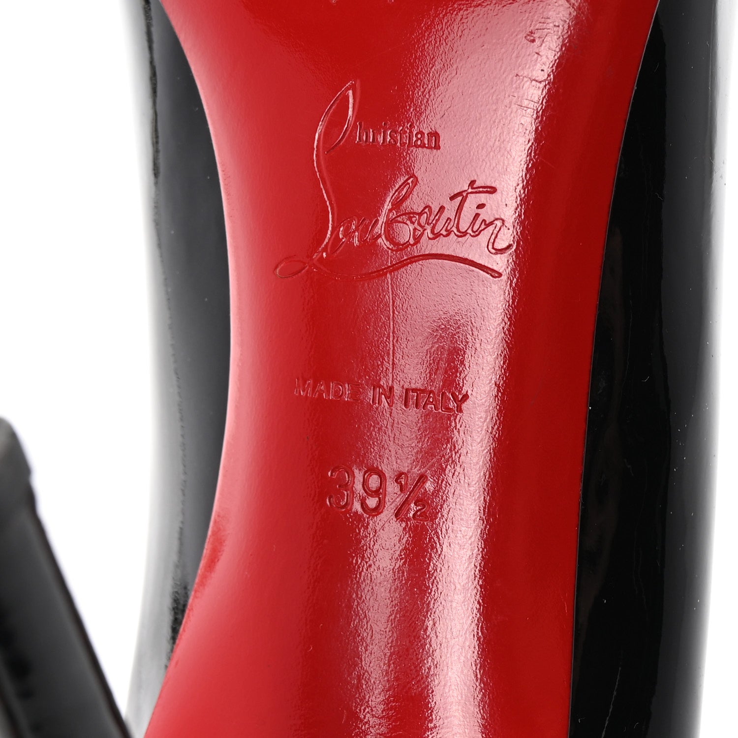 Christian Louboutin Patent New Simple 100 Pumps 39.5 Black 7 of 8