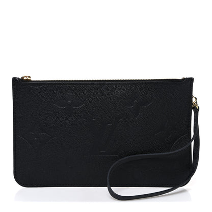 Louis Vuitton Empreinte Monogram Giant Neverfull MM Pochette Black 1 of 6