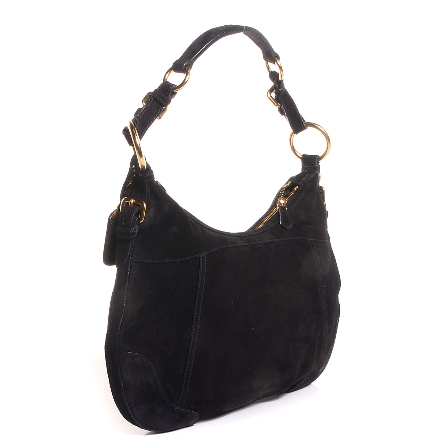 Scamosciato Suede Hobo Nero Black