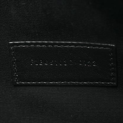 Saint Laurent Grain De Poudre Textured Mixed Matelasse Triquilt Monogram Clutch Blanc Vintage 7 of 7