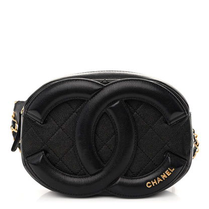 Chanel Lambskin Quilted Waist Coco Midnight Belt Bag Black 1 of 10