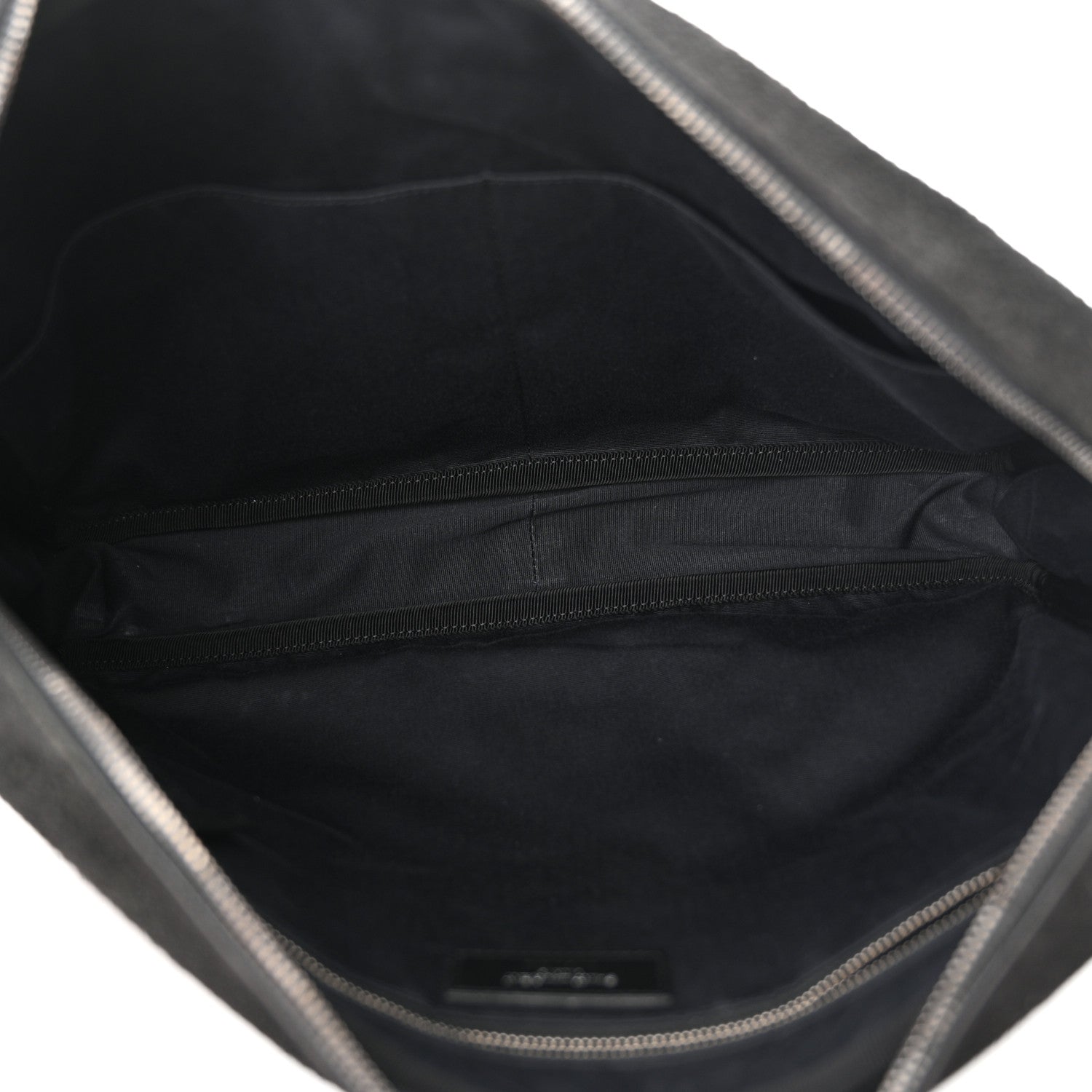 Saint Laurent Suede Flat Messenger Bag Black 5 of 15