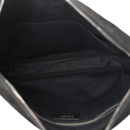 Saint Laurent Suede Flat Messenger Bag Black 5 of 15
