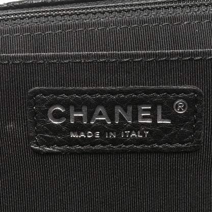 Chanel Grained Calfskin Quilted Small XXL Travel Flap Bag Black 6 of 10