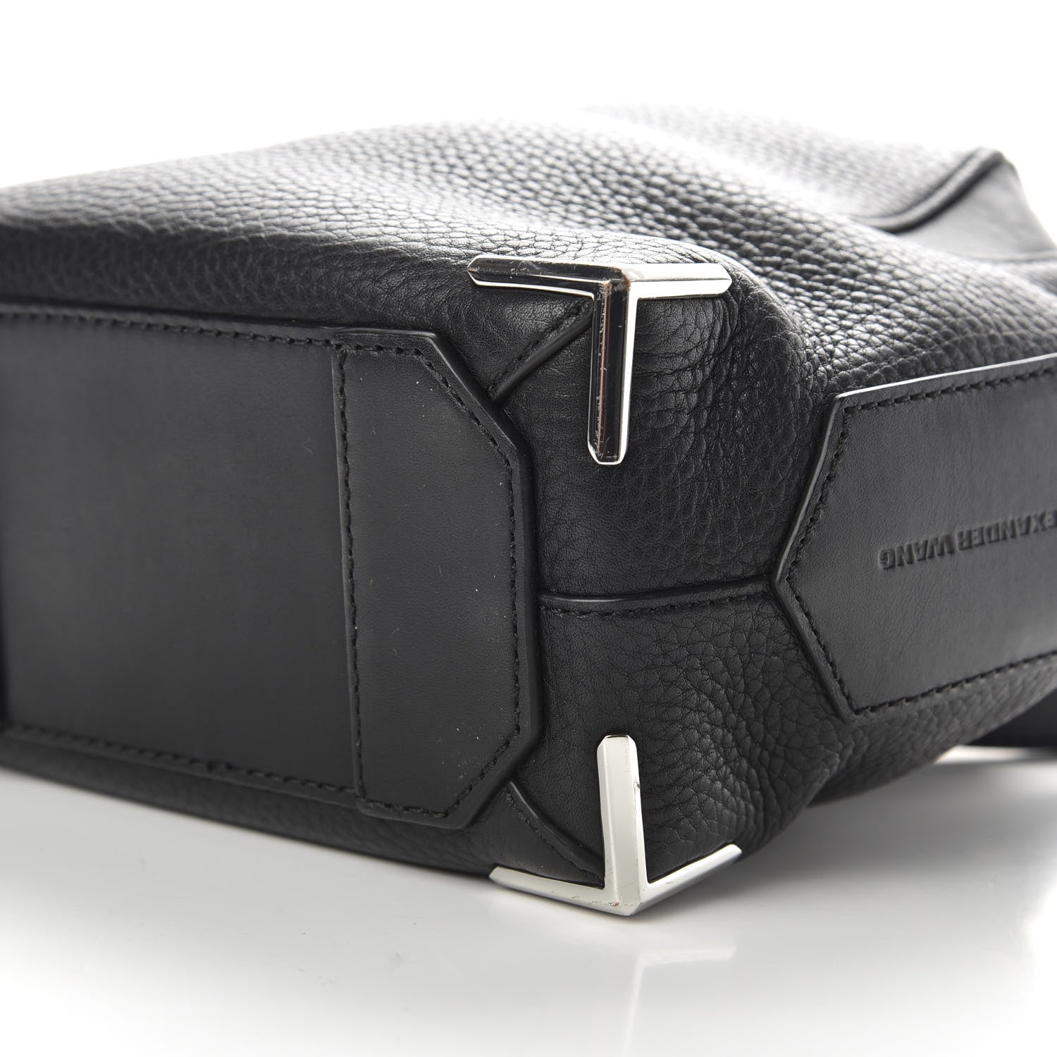 Alexander Wang Pebbled Calfskin Mini Emile Black Silver Hardware 7 of 10