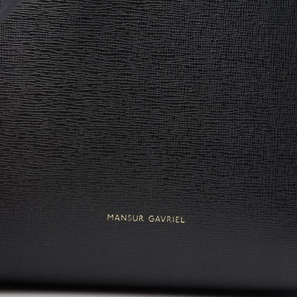 Mansur Gavriel Saffiano Mini Bucket Bag Black 8 of 10