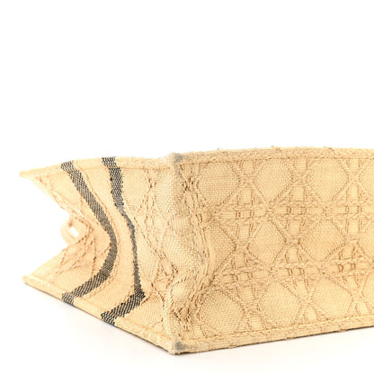 Christian Dior Raffia Cannage Medium Book Tote Natural 9 of 11