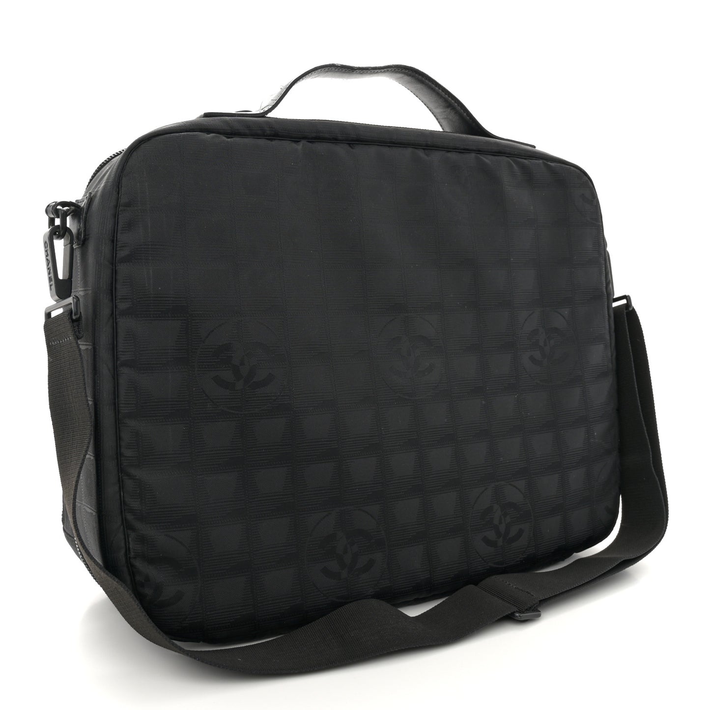 Nylon Travel Laptop Briefcase Black