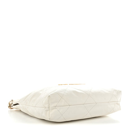 Chanel Shiny Calfskin Quilted Small Chanel 22 White 5 of 13