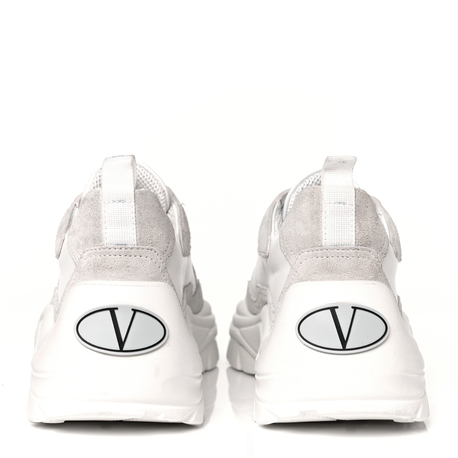 Valentino Garavani Calfskin Suede Mens Gumboy Sneakers 39 White 5 of 10