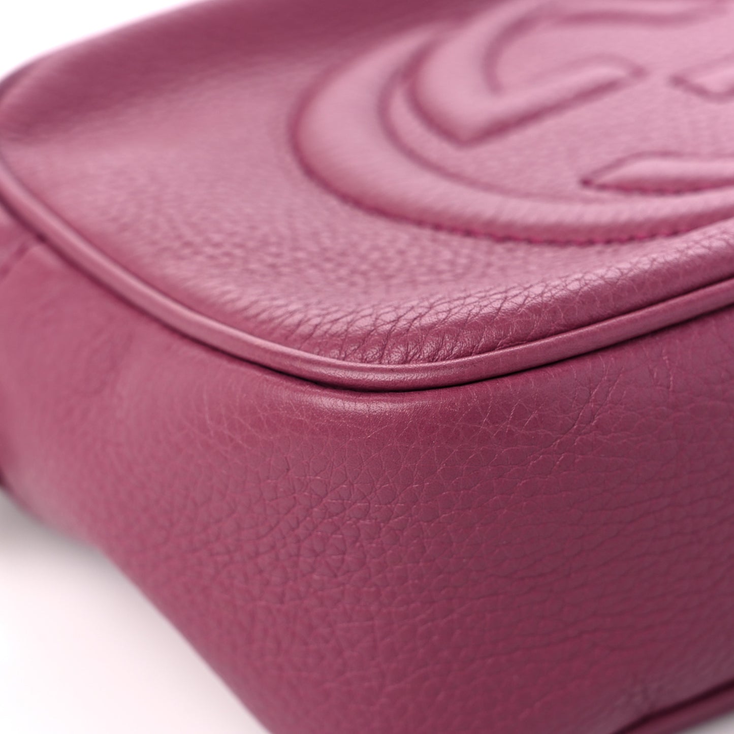Pebbled Calfskin Small Soho Disco Bag Peonia Flower