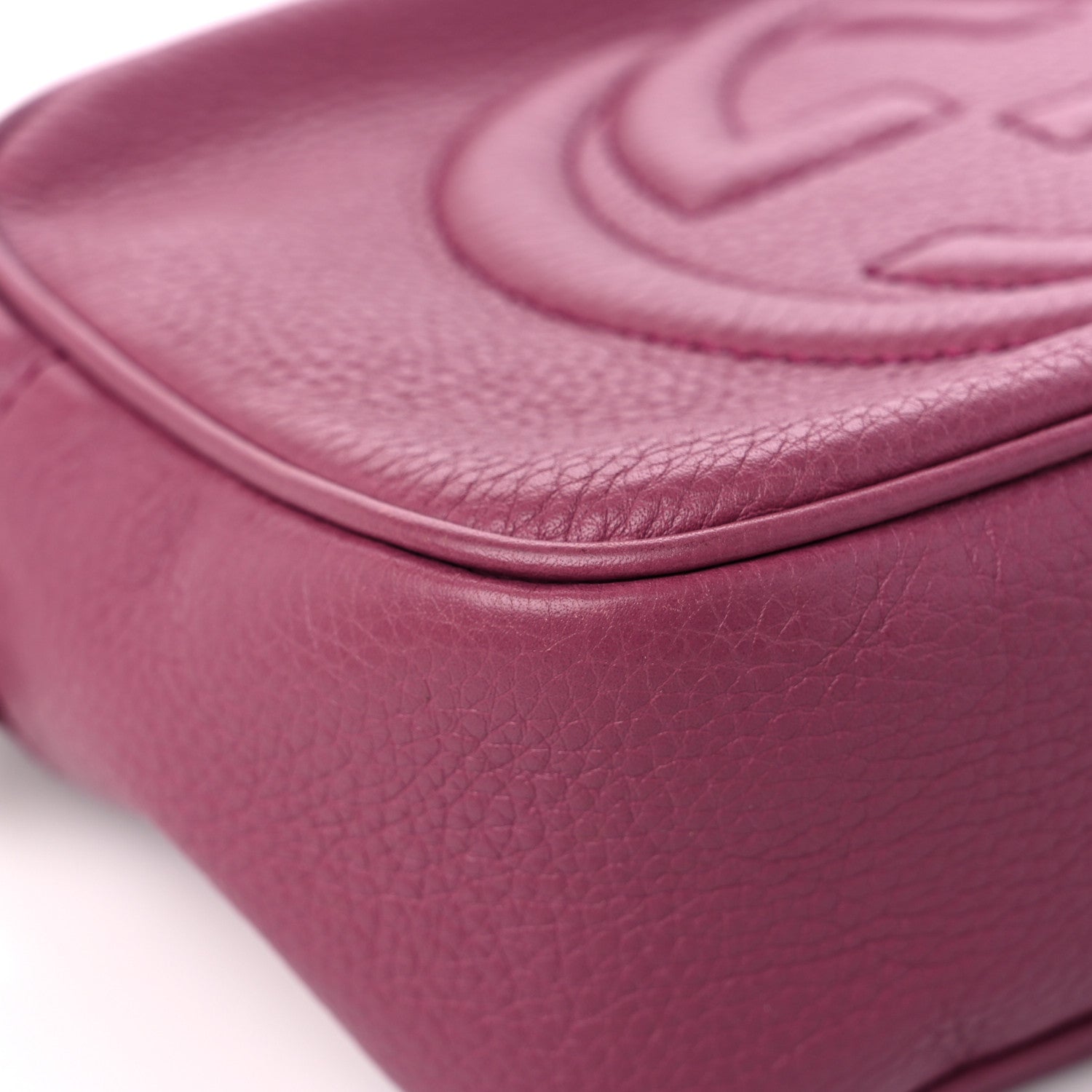 Gucci Pebbled Calfskin Small Soho Disco Bag Peonia Flower 8 of 14