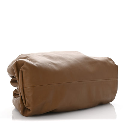 Bottega Veneta Smooth Butter Calf The Pouch Oversized Clutch Teak 4 of 13