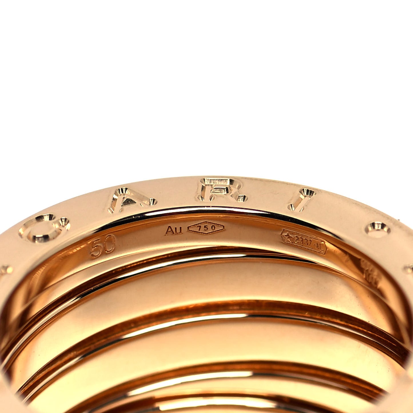 18K Yellow Gold B.Zero1 Four-Band Ring 50 5.25