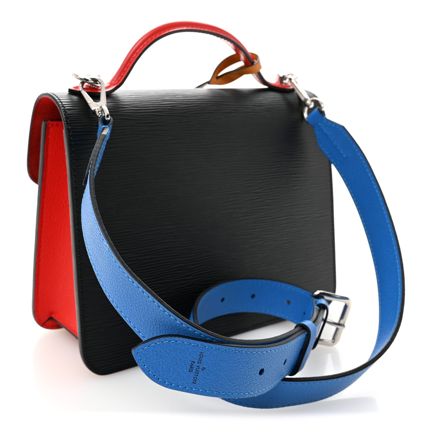 Louis Vuitton Epi Neo Monceau Black Coquelicot Blue Roi Safran 3 of 9