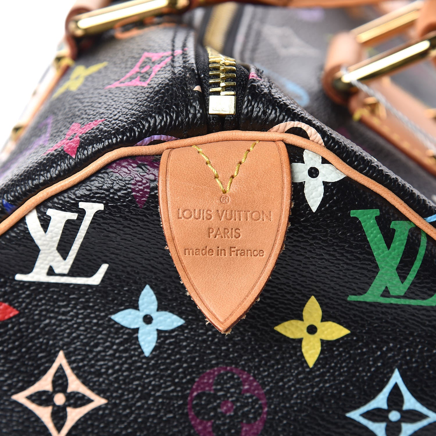 Louis Vuitton Monogram Multicolor Speedy 30 Black 6 of 12