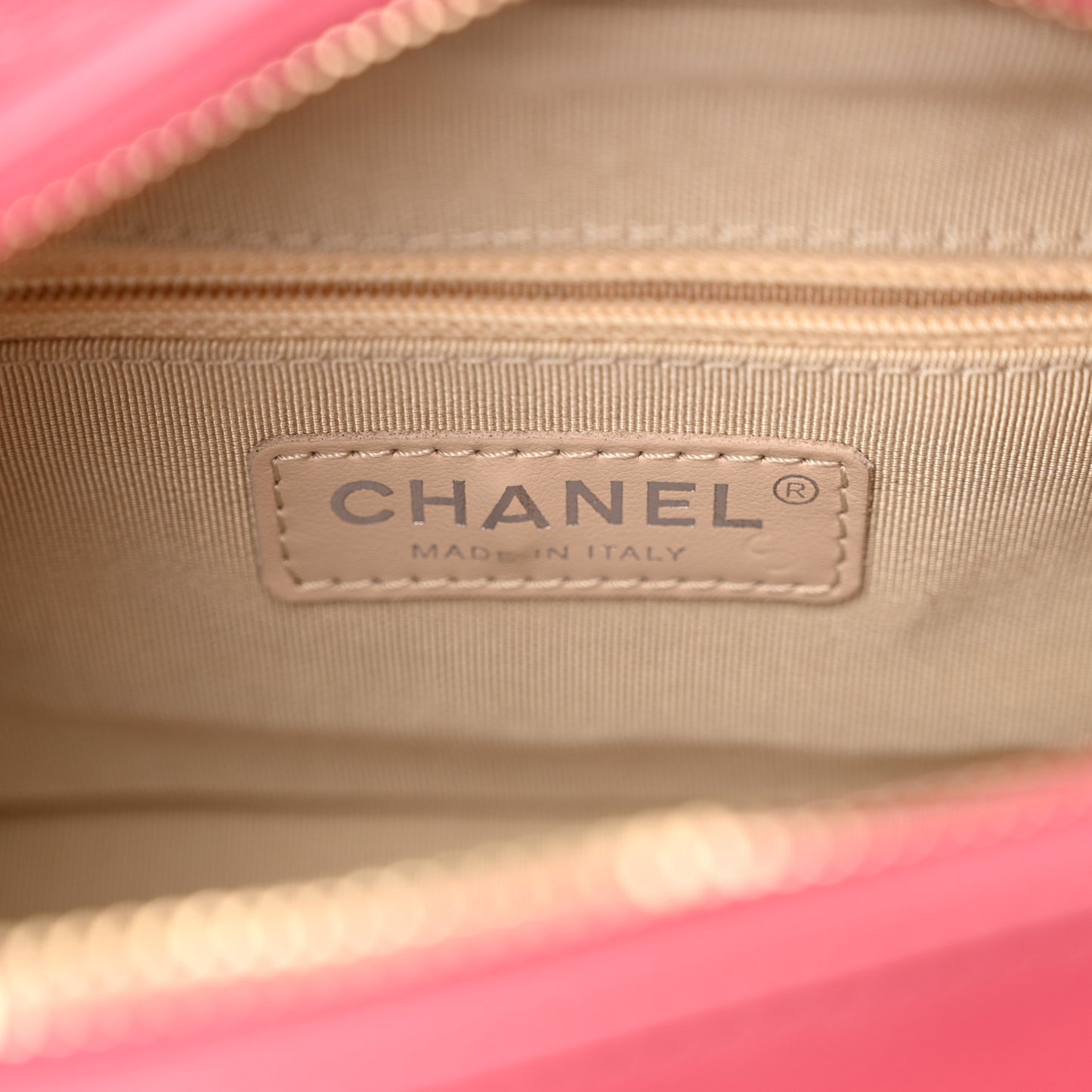 Rattan Calfskin Small Gabrielle Hobo Beige Pink