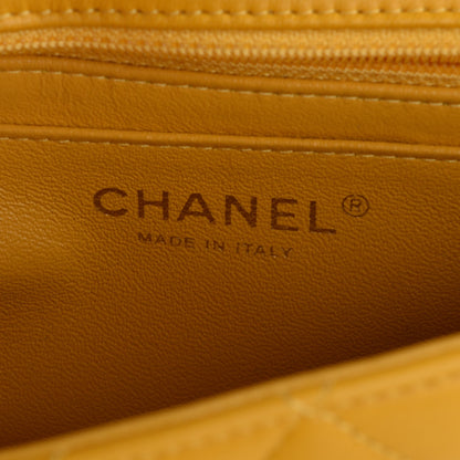 Chanel Lambskin Quilted Mini Rectangular Flap Yellow 6 of 8