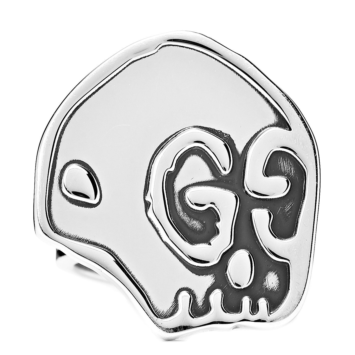 Sterling Silver GucciGhost Hamlet Skull Ring 53 6.25