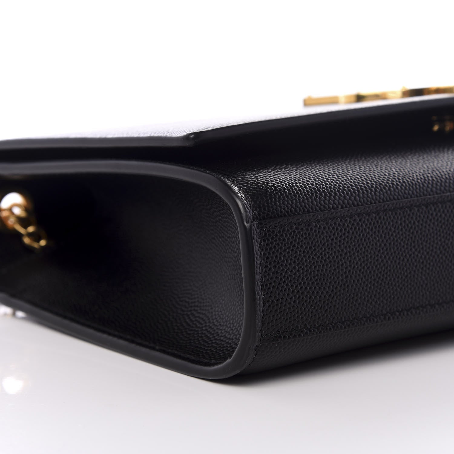 Saint Laurent Grain De Poudre Medium Classic Monogram Kate Satchel Black 7 of 9