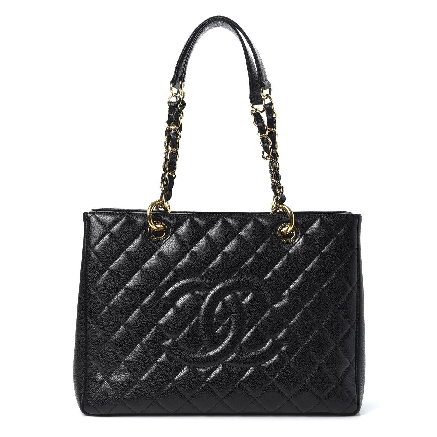 Chanel Caviar Quilted Grand Shopping Tote GST Black 1 of 12