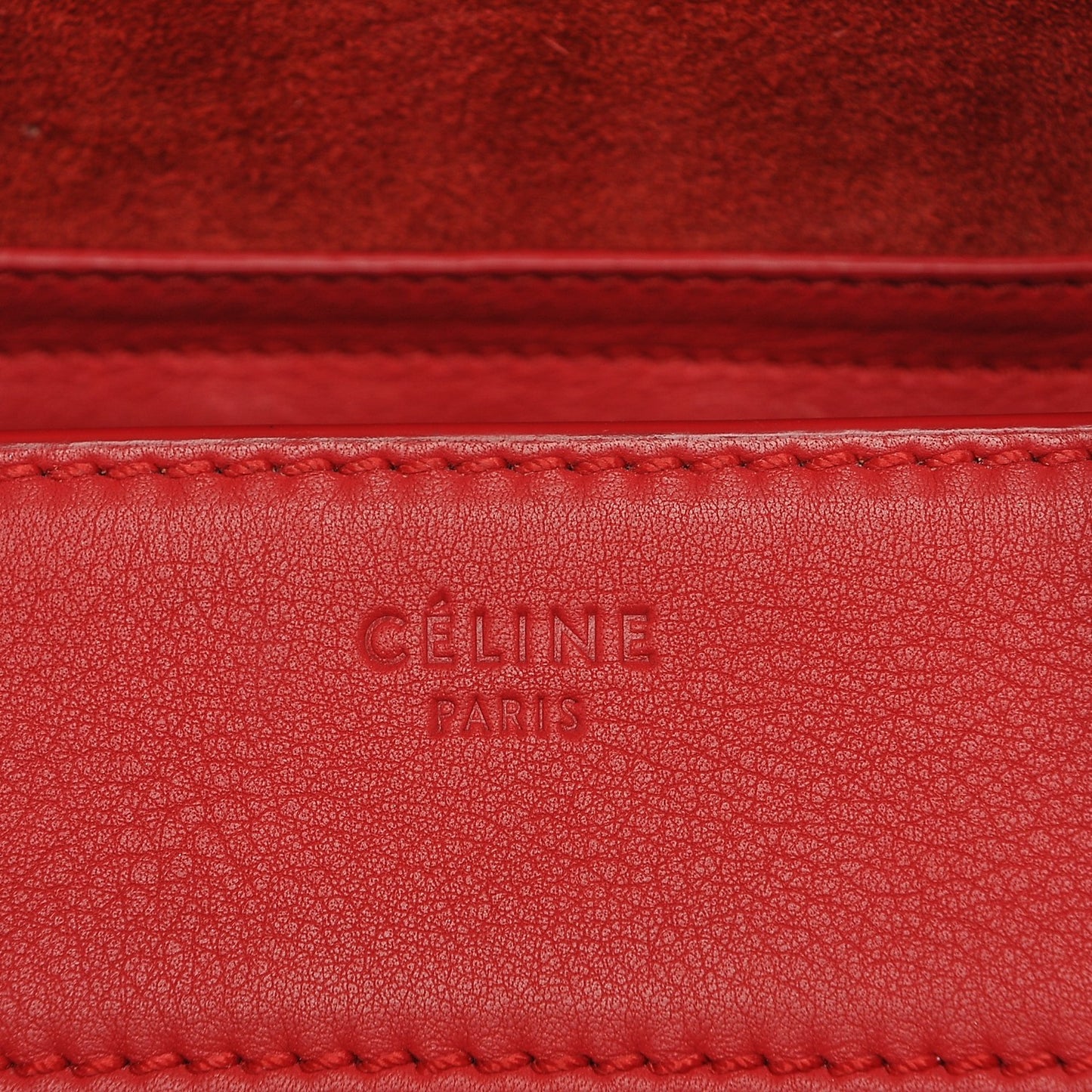 Supple Calfskin Medium Phantom Luggage Vermillion