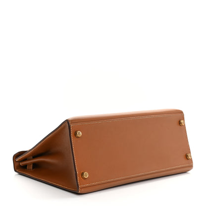 Hermes Courchevel Kelly Sellier 28 Gold 4 of 26