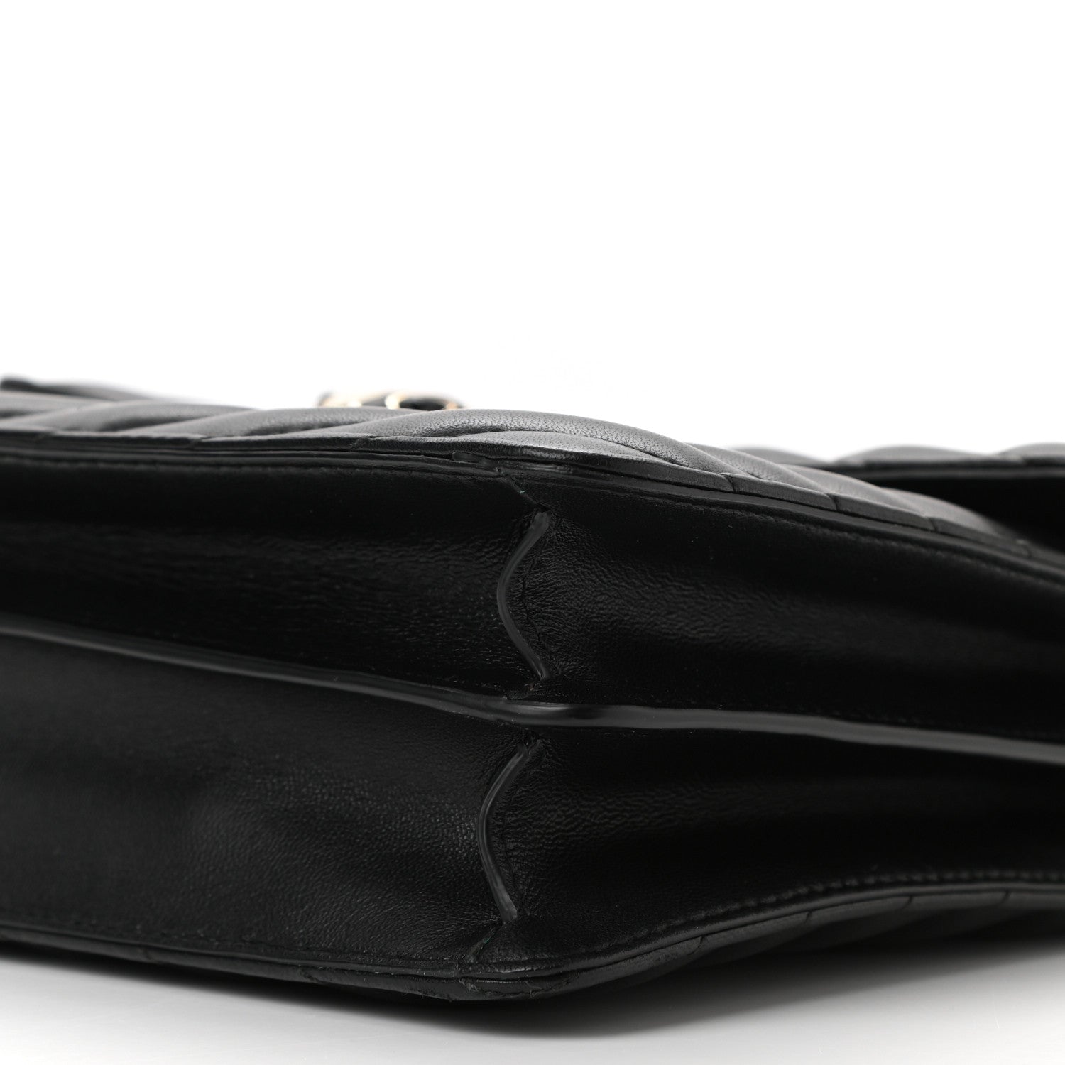 Bulgari Calfskin Quilted Serpenti Forever Shoulder Bag Black 10 of 10