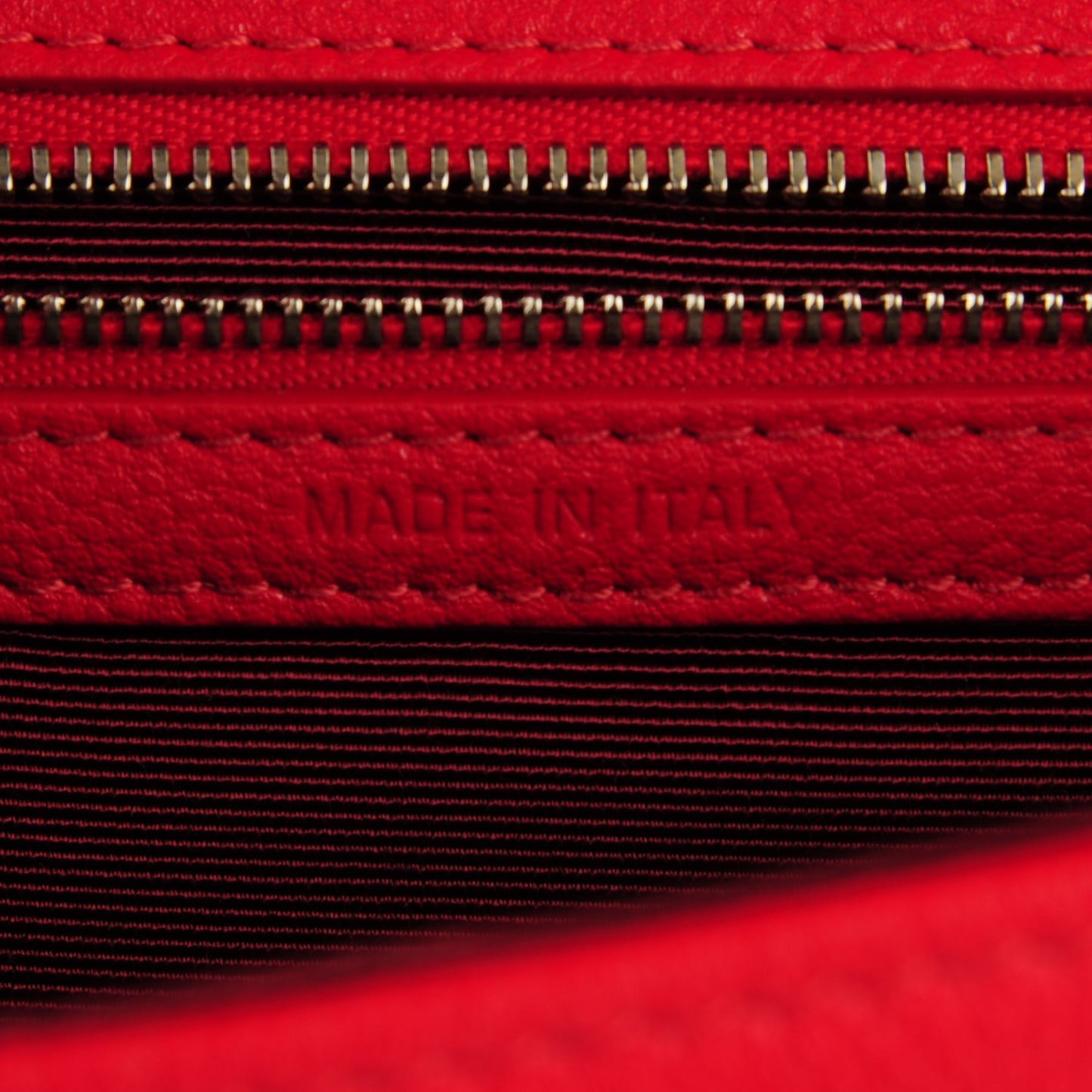 Grained Calfskin Small Diorama Flap Bag Red