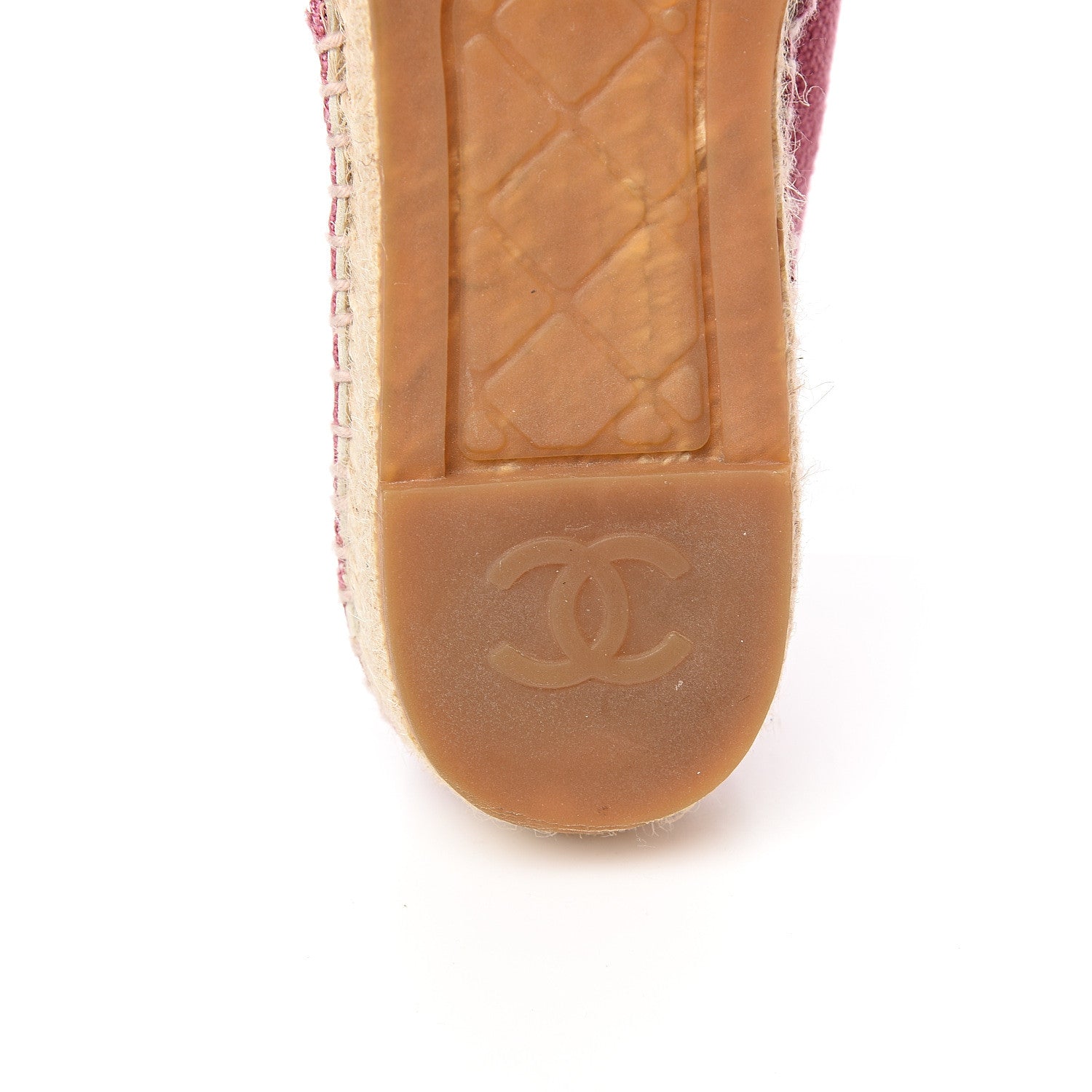 Chanel Linen CC Espadrilles 40 Pink Black 8 of 11