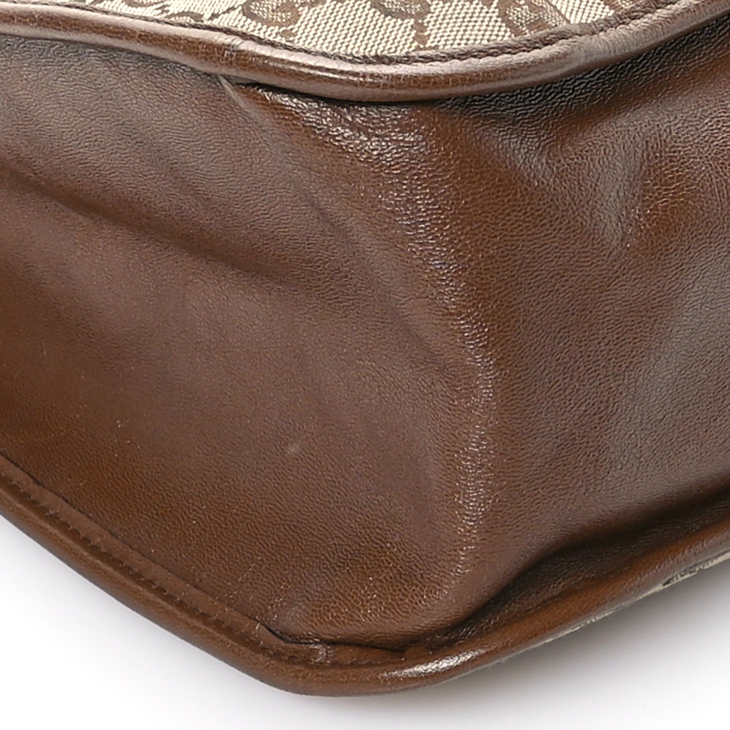 Gucci Monogram Calfskin Large Horsebit 1955 Tote Bag Beige Brown Sugar 9 of 13