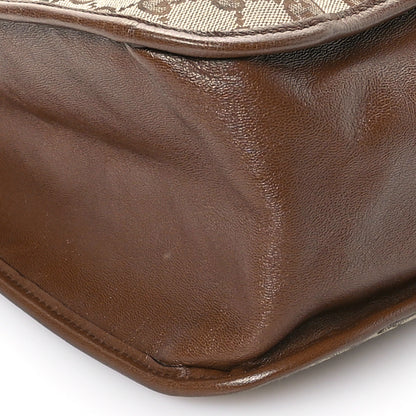 Gucci Monogram Calfskin Large Horsebit 1955 Tote Bag Beige Brown Sugar 9 of 13