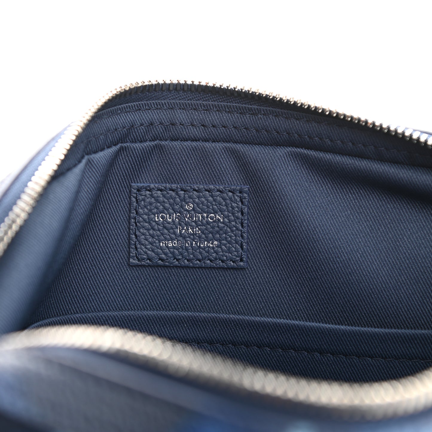 Monogram Ink Watercolor Trio Messenger Bag Blue