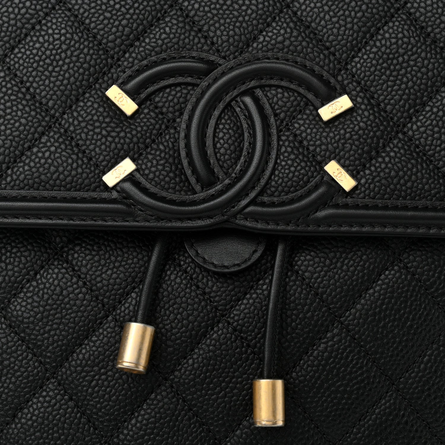 Chanel Caviar Quilted Filigree Backpack Black 8 of 11
