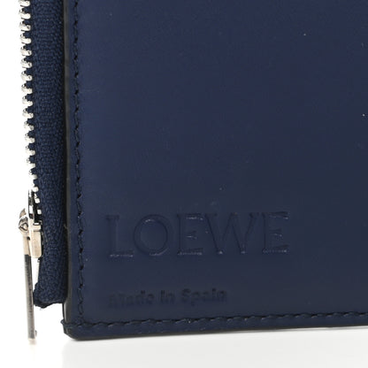 Loewe Calfskin Embossed Small Wallet Navy 6 of 8