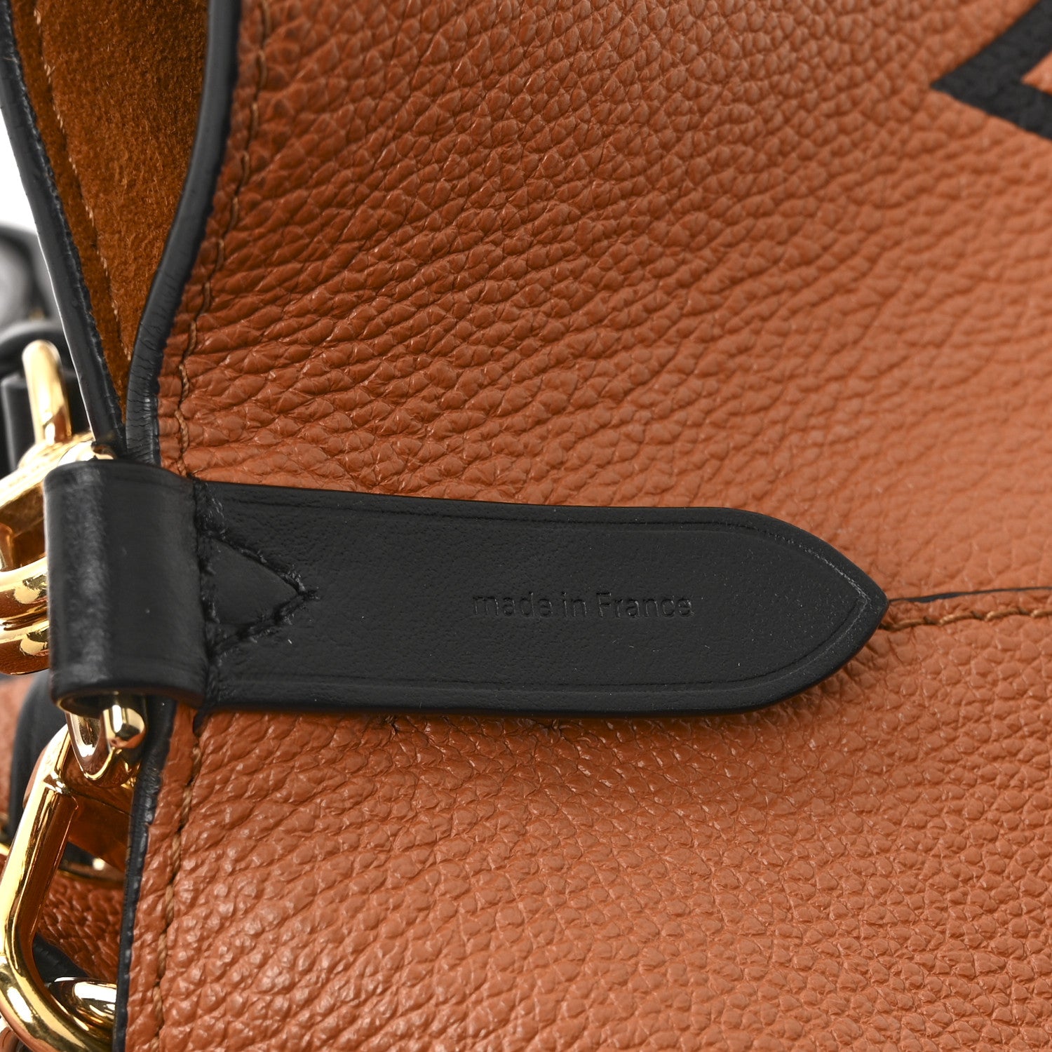 Louis Vuitton Empreinte Monogram Giant Crafty Neonoe MM Caramel Black 9 of 13