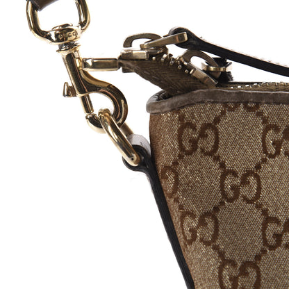 Gucci Monogram Lurex Heart Bit Charm Top Handle Tote Bronze 15 of 16