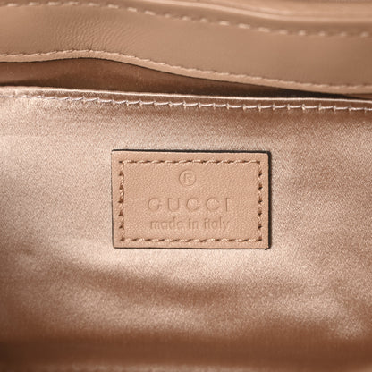 Gucci Nappa Vertical Matelasse Medium Maxi Horsebit Chain Shoulder Bag Rose Beige 6 of 10