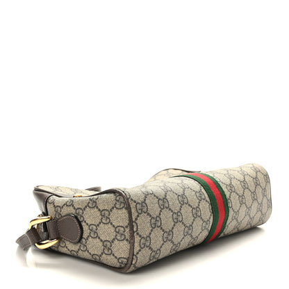 Gucci GG Supreme Monogram Web Small Ophidia Shoulder Bag Brown 3 of 8