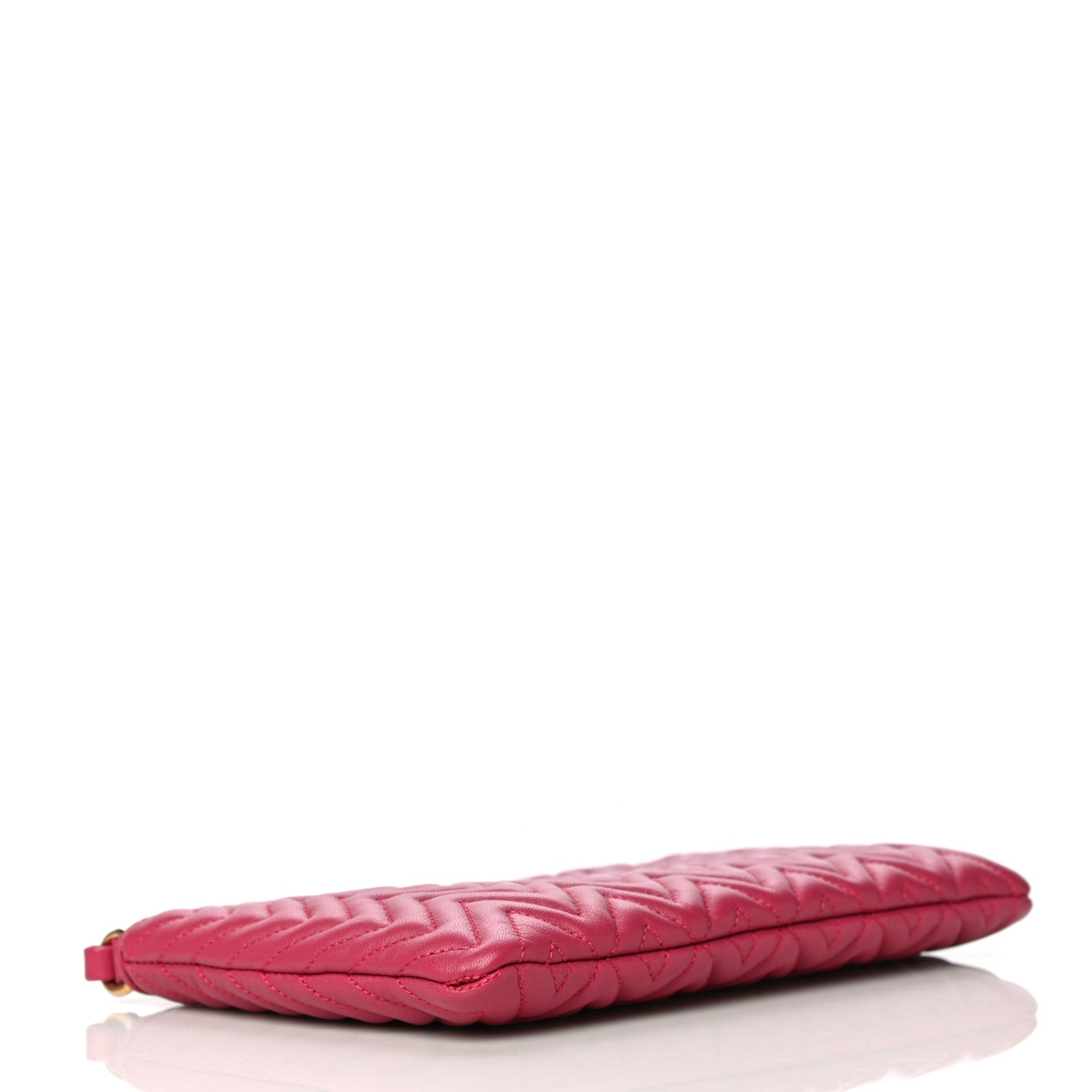 Miu Miu Nappa Matelasse Wristlet Fuxia 4 of 10