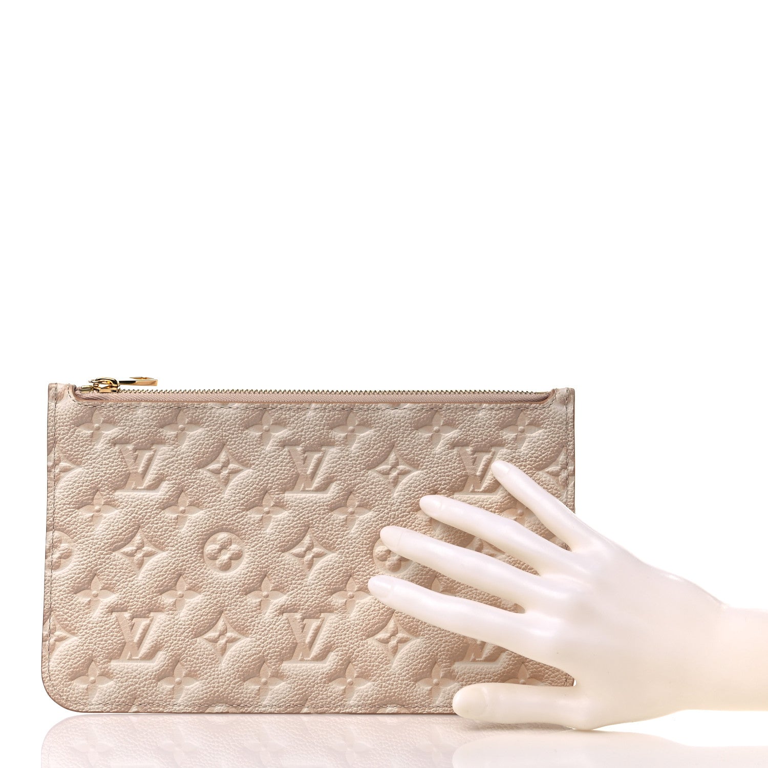 Louis Vuitton Empreinte Monogram Summer Stardust Neverfull MM Pochette Beige Clair 2 of 6