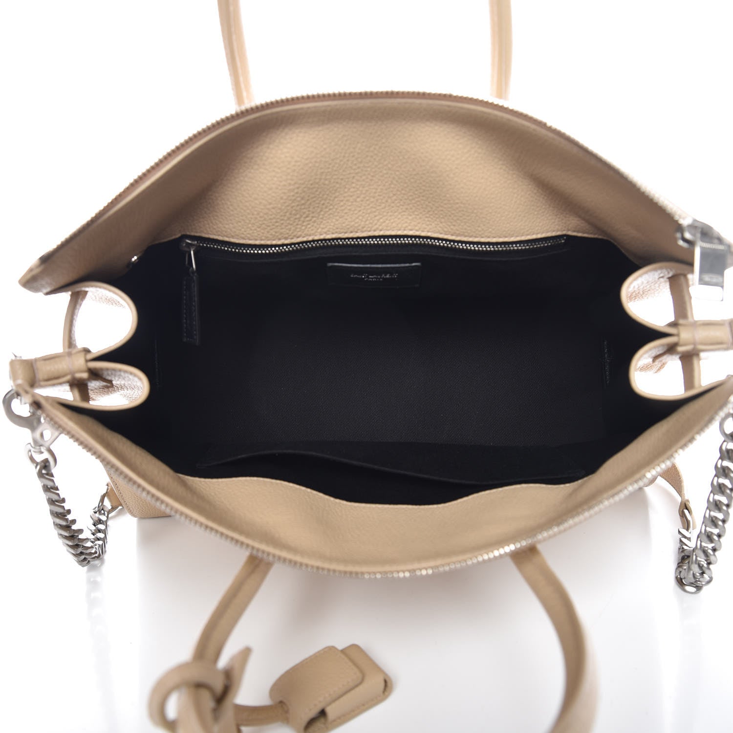 Saint Laurent Grained Calfskin Small Souple Sac De Jour Dark Beige 5 of 10