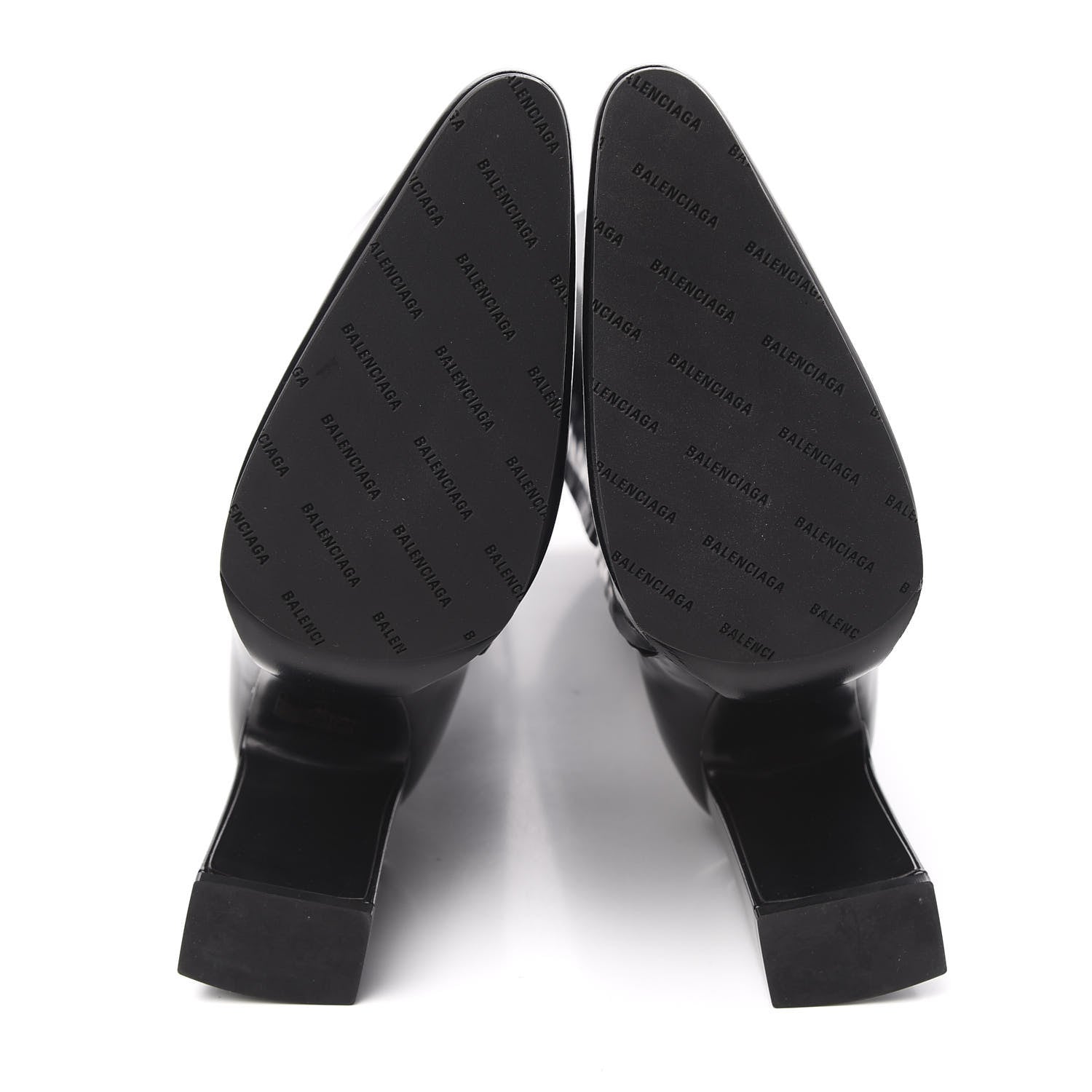 Balenciaga Patent Knee High Calfskin 110mm Boots 38 Black 5 of 8