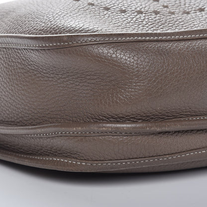 Hermes Taurillon Clemence Evelyne III PM Etoupe 16 of 18