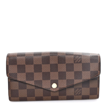 Louis Vuitton Damier Ebene Sarah Wallet NM 1 of 8