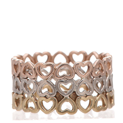 Tiffany 18K Rose White Yellow Gold Crown of Hearts Ring 54 7 3 of 4