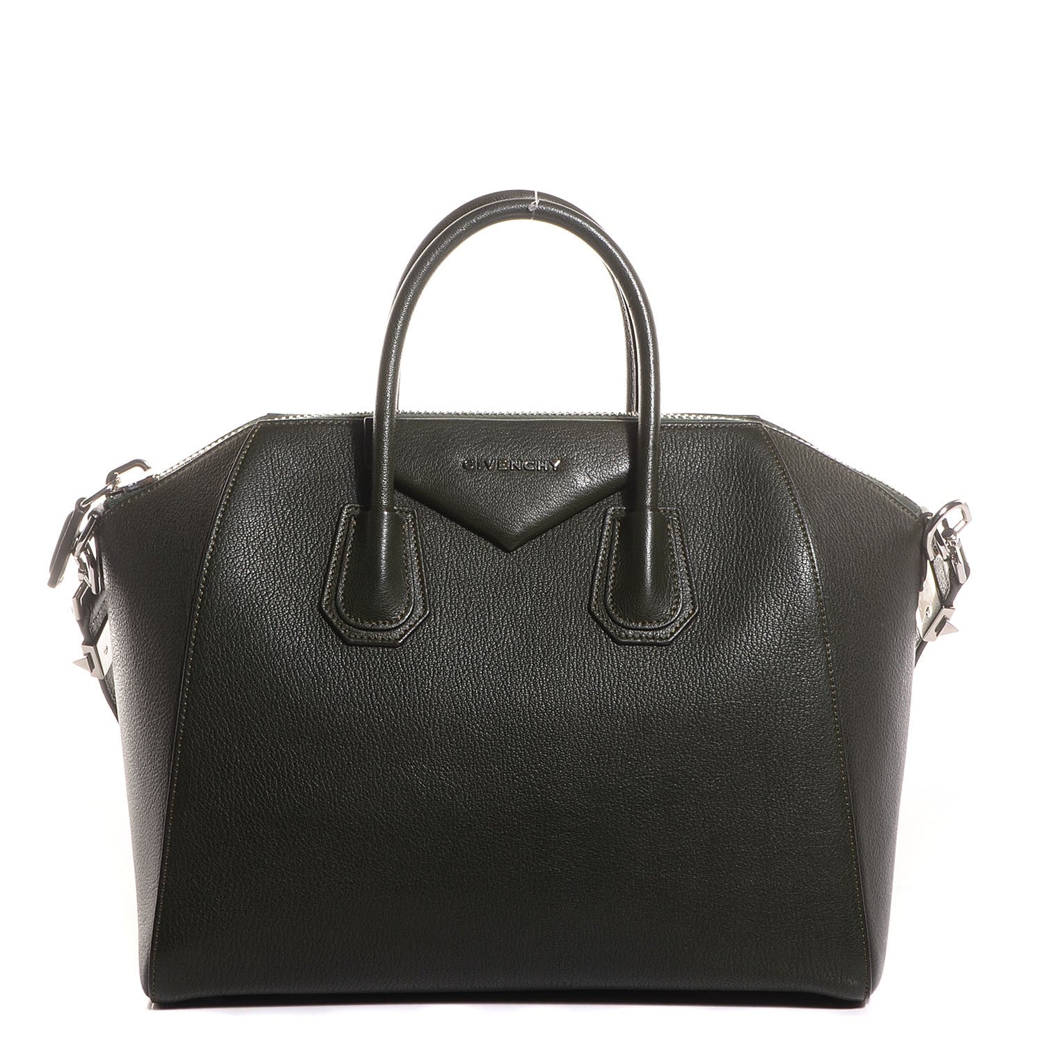 Givenchy Sugar Grained Goatskin Medium Antigona Military 1 of 10